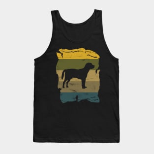 Beagle Distressed Vintage Retro Silhouette Tank Top